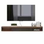 Meuble TV Mural Flottant en MDF – Image 4