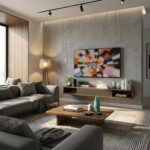 Meuble TV Mural Flottant en MDF – Image 6